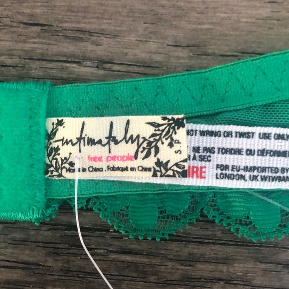 Free People halter green bralette - Picture 7 of 10